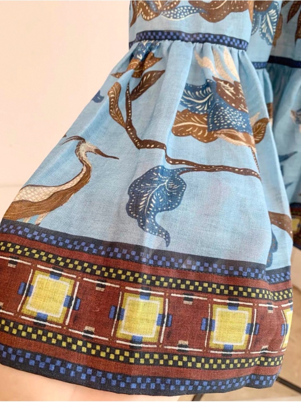 ALÉMAIS
Georgie gathered tiered printed ramie mini dress - Picture 4 of 10